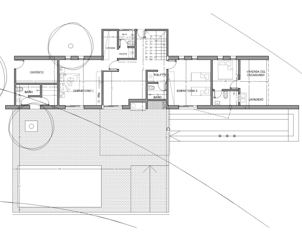 planta baja vivienda 2 vistas